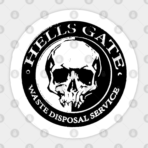 Hell's Gate Waste Disposal Sticker by SquareDog